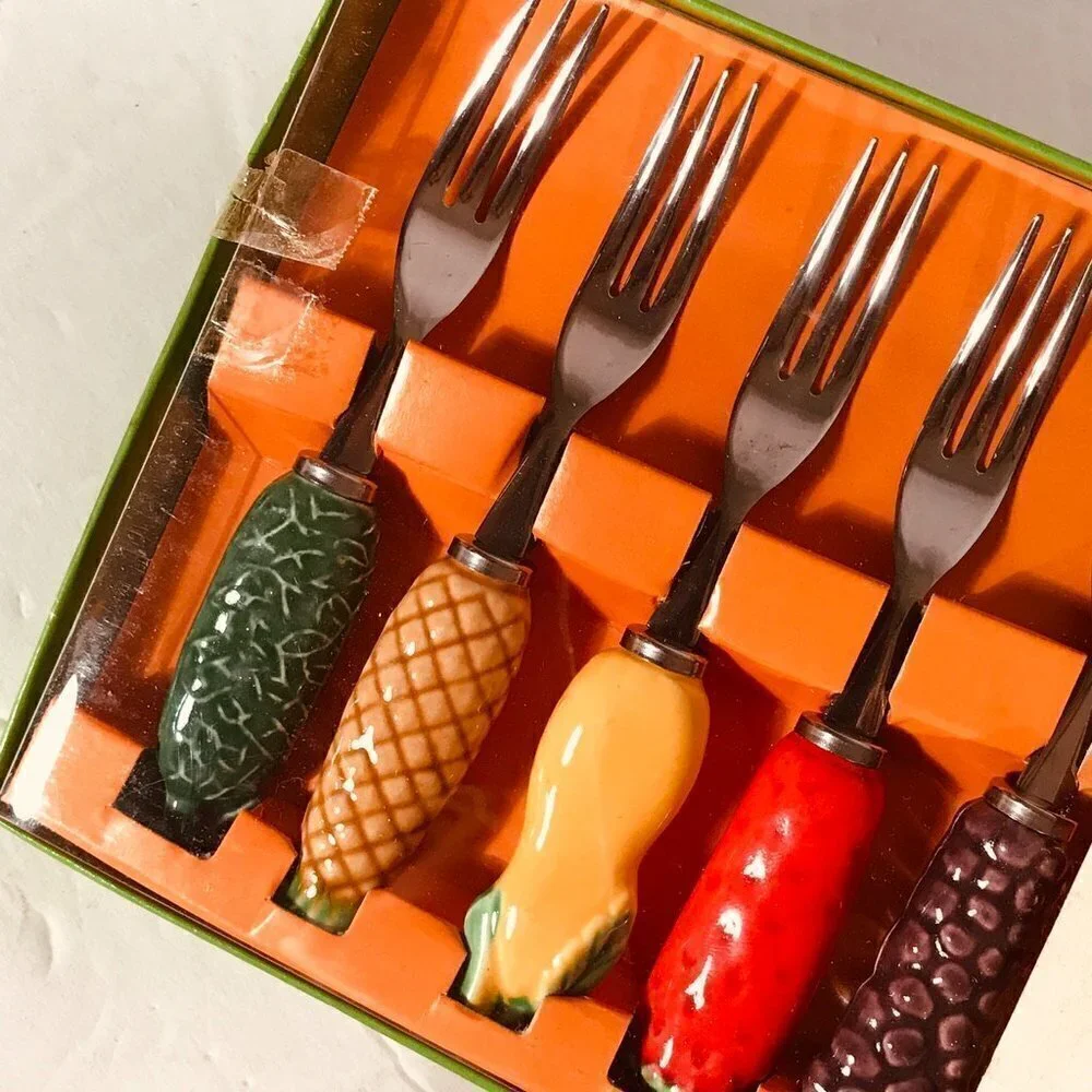 3 Sigma Vintage Fruit Sets 18 Ceramic  NWT